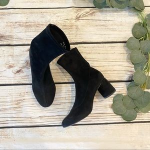 & Other Stories Suede Booties Black Size 6.5